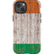 Ireland Flag Dark Wood iPhone 14 Impact Case